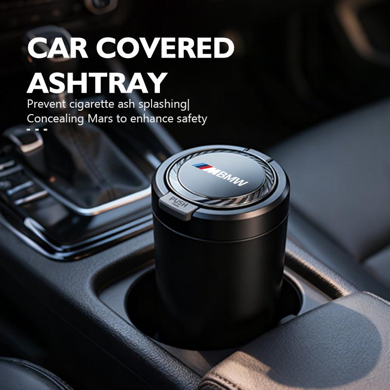 PGTK1 Car Portable Ashtray Garbag Can Multi-function Trash Bin For BMW Performance M E87 E30 E46 E28 F35 G20 E93 F20 X3 X