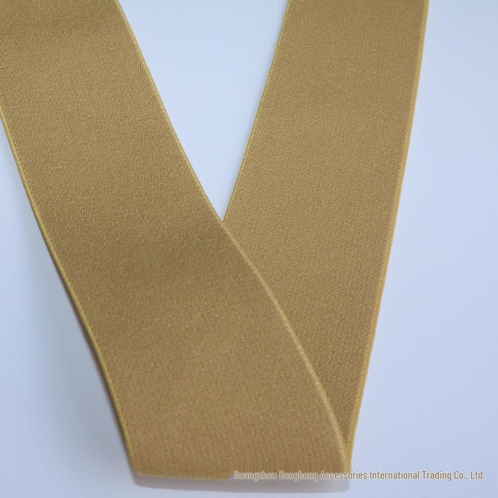 High-Elastic Polyester Imitation Nylon Band for Waistbands and Skirts