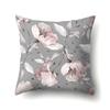 Полиэстеровая наволочка Декоративные цветы Домашнее растение Принт Наволочка Поясничная подушка Чехол на подушку для дивана