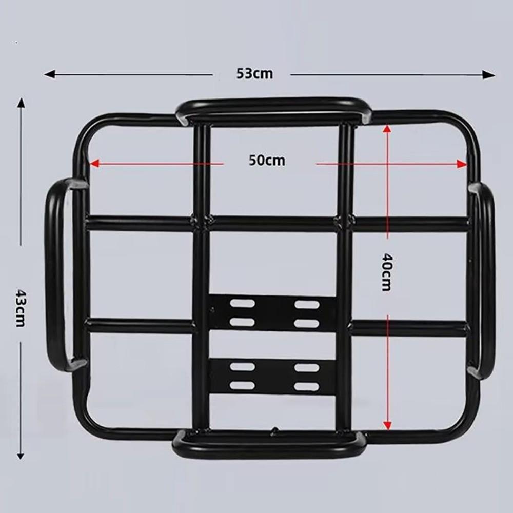 Rear Grille Loading Food Delivery Box Rack Black Freight Rack  For Motorcycle Electric Bicycle