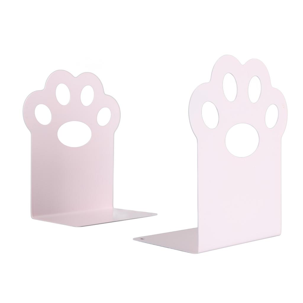 Metal Bookends Cartoon Cat Claw Decorative Desk Magazine Book Ends for Home School