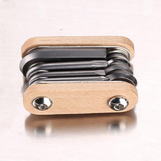 Bicycle Repair Tool Portable Folding 8-in-1 Bike Multitool Heavy Duty Metal Road