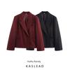 Kaslead Новая женская одежда Западный стиль Мода Простые и универсальные Свободные короткие блейзеры