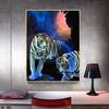 Diamond Embroidery Full Display Animals Diamond Painting Round Stones Tiger Pictures With Rhinestone