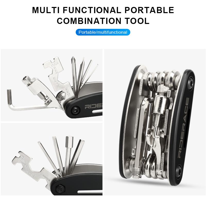 18 In 1 Bicycle Multi Tool Chain Splitter Cutter Multitool Hex Spoke Wrench Screwdriver Portable MTB Road Bike Repair Tools Kit