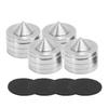 4pcs HiFi Speaker Isolation Feet Pads Shock Absorption Speaker Spike Pads with Slip Resistance Pads