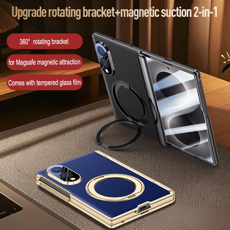 Чехлы для Samsung ZFold8 Магнитная вращающаяся подставка Чехол со стеклянной пленкой для Samsung Galaxy Z Fold 8 Широкий Fold8 Чехол с поддержкой беспроводной зарядки