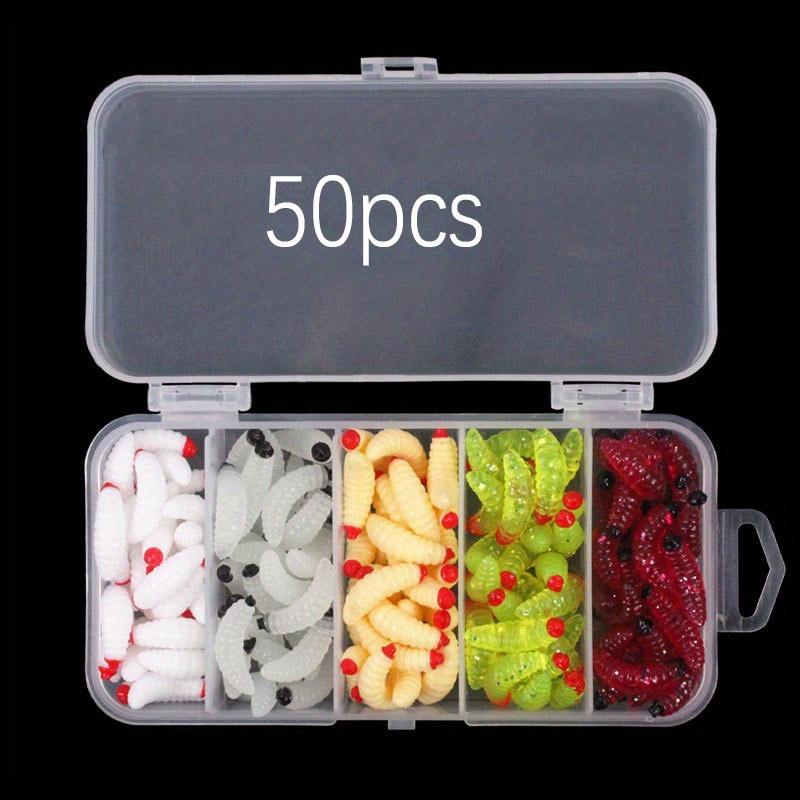 Мягкий силиконовый опарыш Мягкая искусственная хлебная личинка Рыболовная приманка Приманки для дождевого червя Рыболовные приманки-черви