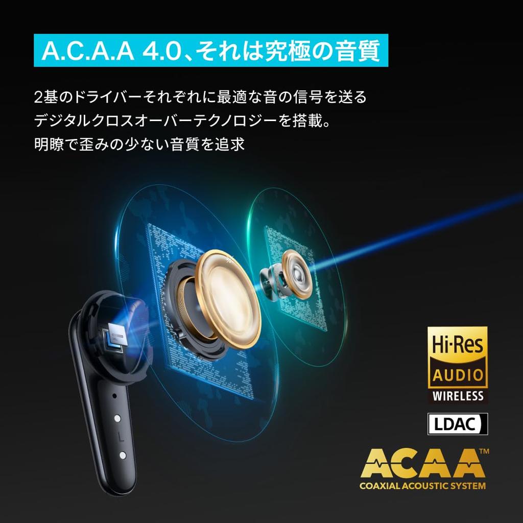 Anker Soundcore Liberty 4 Pro Wireless Earphones, Midnight Black
