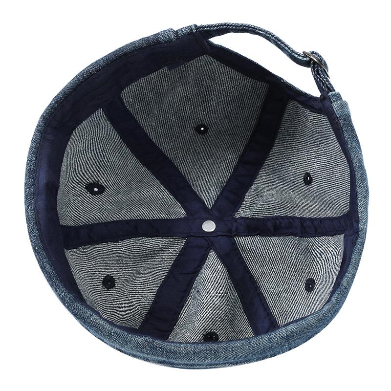 Джинсовая кепка Docker без полей, однотонная матросская шапка, мужская и женская, регулируемая шляпа для папы
