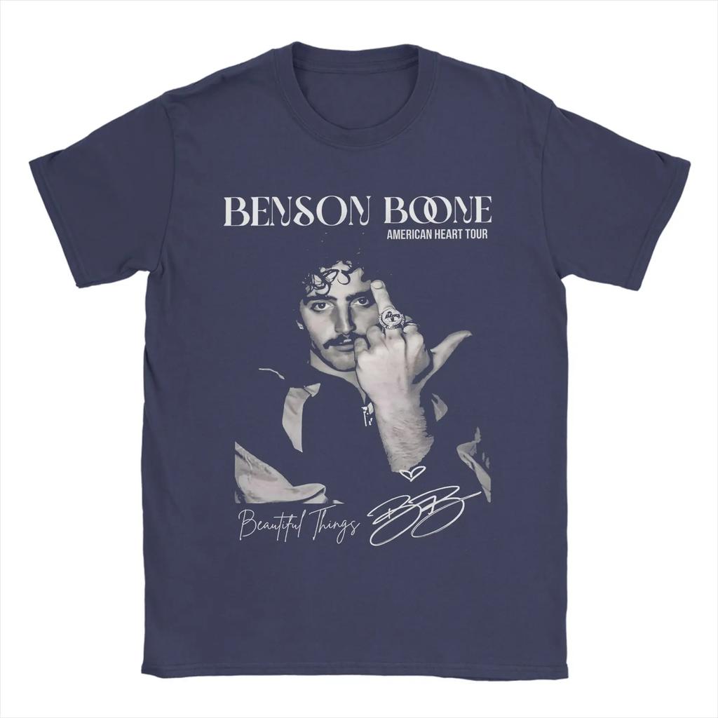 Музыкальная футболка Benson Boone Concert Tour для мужчин и женщин Идея для подарка Футболки Певец Хлопковая одежда