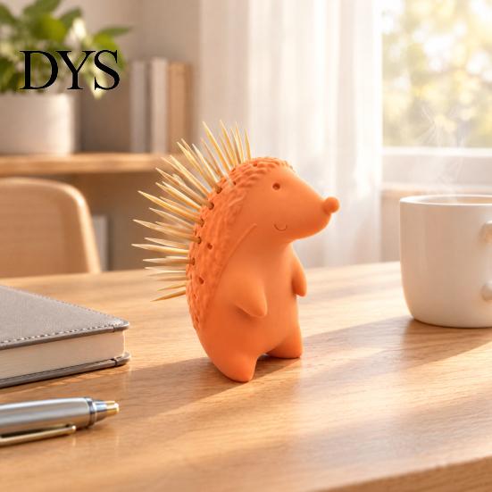 Забавный кухонный гаджет для столовой, 3D-печатница для зубочисток в виде ежика, Милый диспенсер, Статуэтка животного, Контейнер для хранения на столешницу,