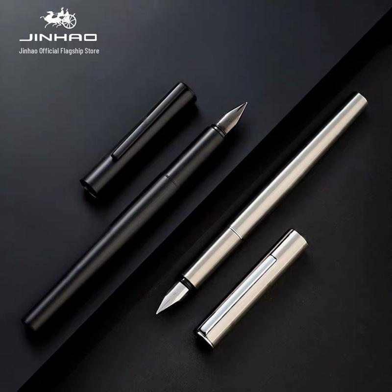 Подарочный набор ручек JinHao 35 Mysterious Black Steel для каллиграфии и художественного письма