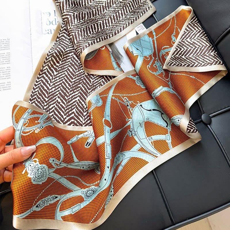 Natural Silk Scarf Women Foulard Female Shawl Wrap elegant long Neckerchief for Lady Hijab Bandana Scarves bufanda