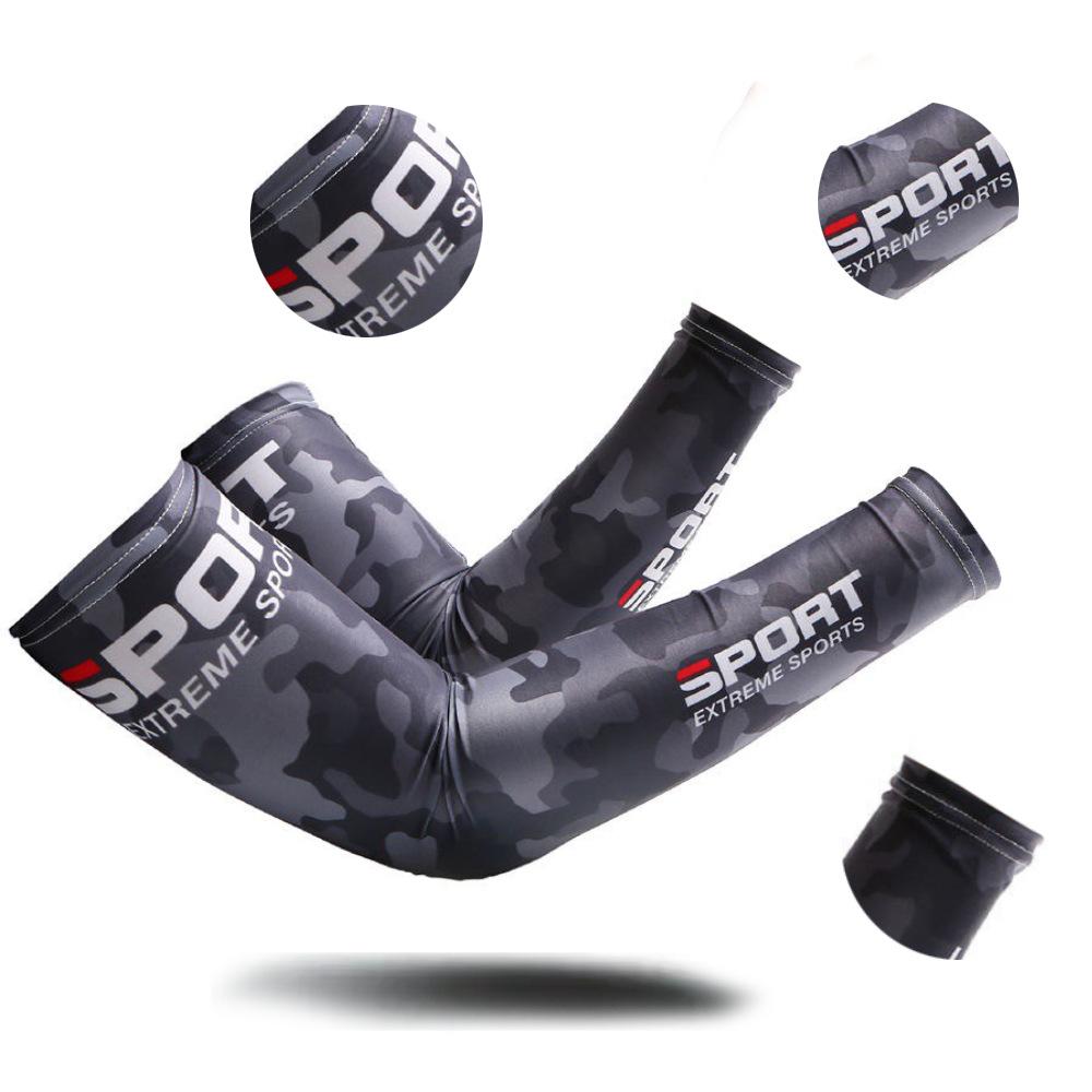 new sunscreen ice sleeves ice silk sleeves men's sleeves hand sleeves ultraviolet ice silk arm guards arm sleeves summer High Quality
