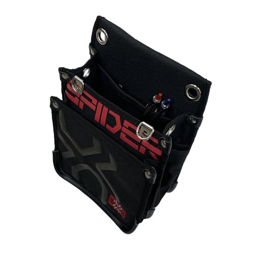 SK11 SPIDER Tobi Waist Bag, Medium, Thin, Stretch Fabric with Inner Pocket, Collapsible Bellows Design, 200mm W x 320mm H x 100mm D (SPD-JY03-A)