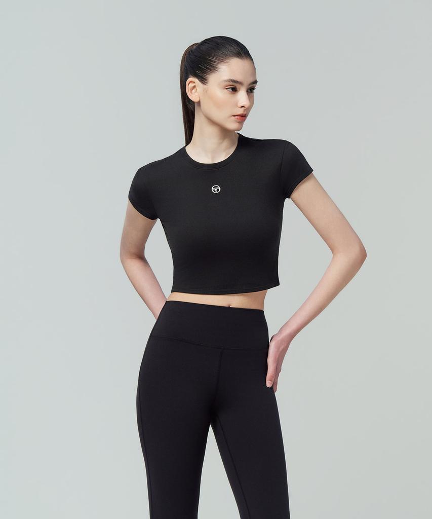 Женская укороченная мягкая облегающая футболка SERGIO TACCHINI W