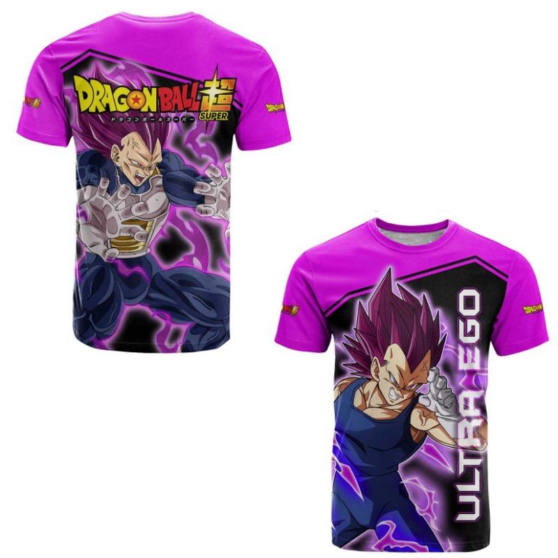2026 Япония Аниме Dragon Ball Z Летняя 3D Печатная Мужская Женская Детская Уличная Повседневная Спортивная Косплей Футболка С Круглым Вырезом