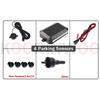 Koorinwoo Adjustable Speaker Parktronic Car Parking Sensors 8 4 Probes Front BacK Buzzer Alert Car Detector Parking Assistance