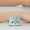 Подставка для запястья мыши Милый мультяшный животный Удобный эргономичный декомпрессионный коврик для поддержки запястья для дома офиса Серый кот