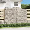 VidaXL Curved Gabion Baskets 2 Pcs 300x50x220/240 Cm Galvanized Iron, Gabion, Gabion Cage, Gabion Wall Basket, Wall 3146809