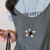 Retro Chinese Tassel Necklace: Unique Ethnic Style Women's High-End Clavicle Chain.
