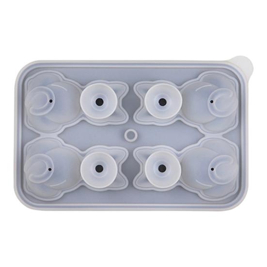 Силиконовая форма для льда с крышкой в виде воронки, форма для льда в виде кошек