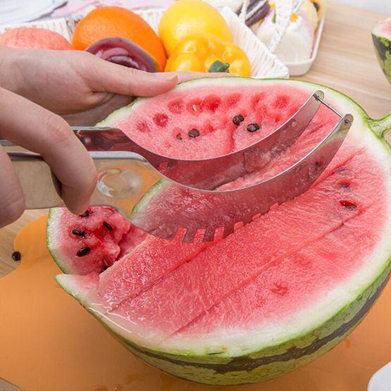 Watermelon Slicer Cutter Knife Server Corer Scoop Stainless Steel Tool Carve