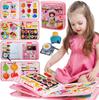 Toddlers Montessori Toy Busy Book 3D Baby Story Cloth Activities Felt Quite Book Board Preschool Learning Education Travel Toys