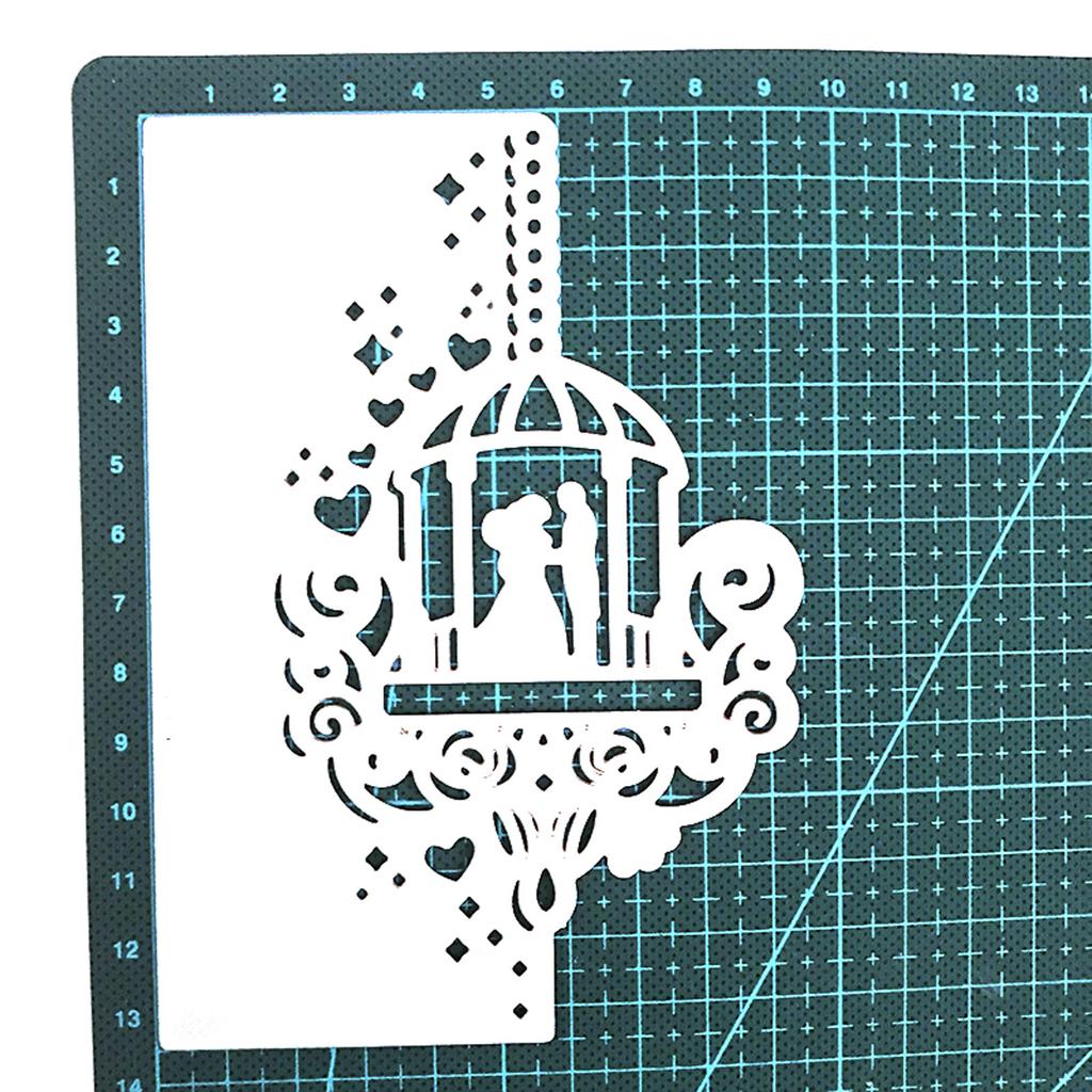 Пара свадебных металлических штампов, трафарет для скрапбукинга, высечки, тиснение карт, сделай сам, шаблон для фотоальбома, украшение в виде формы