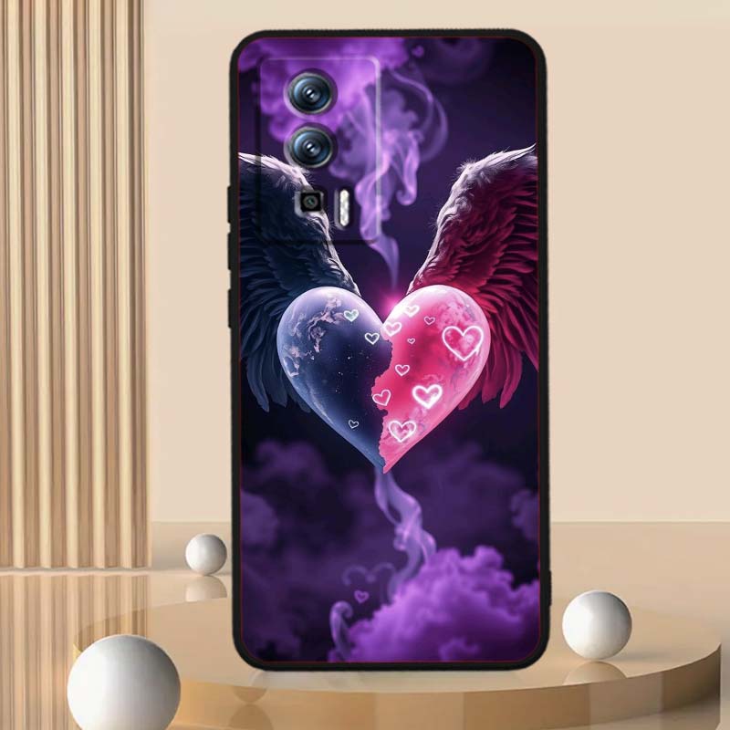 Роскошный Дизайн Любовь Искусство Для Xiaomi Redmi 12 13C 12C 13 10C 9T A2 9A 9C 7A Note 10S 8T 10 9 8 Pro 4G 5G Черный Чехол для Телефона