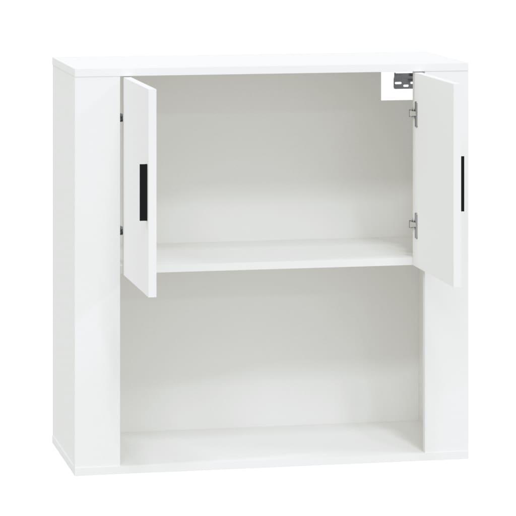 Vidaxl Szafka Ścienna, Biała, 80X33X80 Cm, Materiał Drewnopochodny