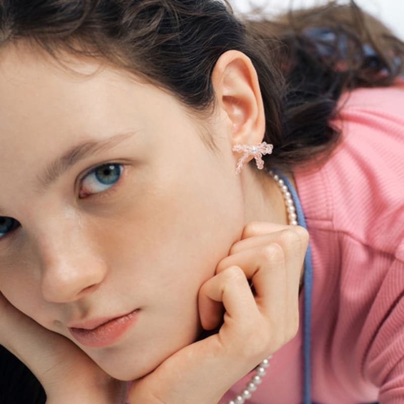 VINTAGE HOLLYWOOD Petit Ribbon Earrings_VH2412EA006M