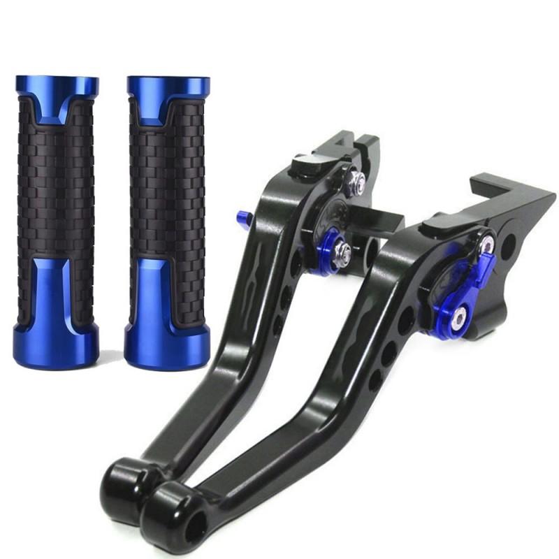 Aluminum Motorcycle Handlebar Grips Brake Clutch Levers Lever Extensions Kawasaki Yamaha Ducati CFMOTO