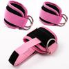 2Pcs Fitness Ankle Cuff with D-Ring Adjustable Men Women Hip Exercise Strength Training Resistance Band Accessories Ankle Straps