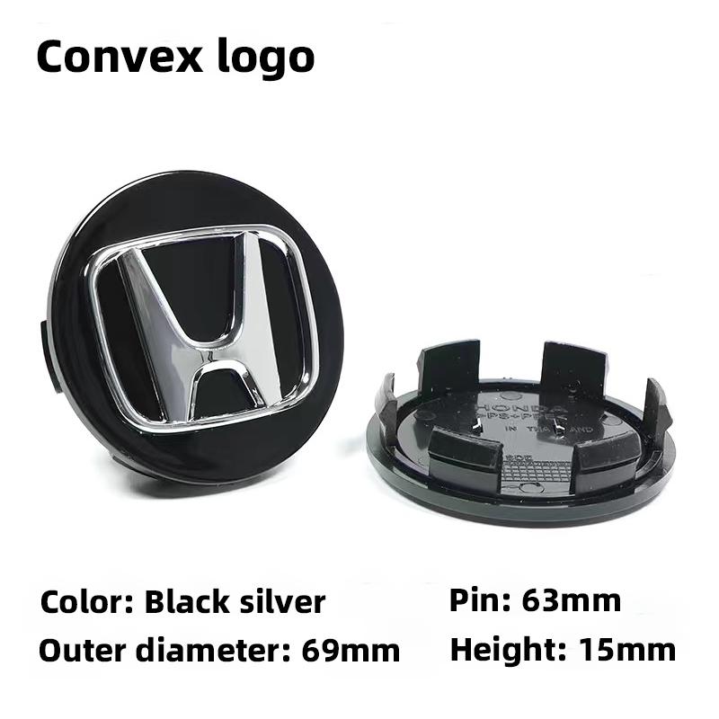 4Pcs Car Wheel Hub Cover Rim Center Cap Decoration Accessories For Honda Fit Jazz GK5 Civic Type-R CRV Pilot Accord Insight