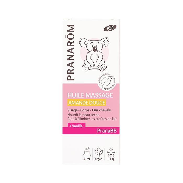 Массажное масло - Pranarom - PranaBb - Органическое сладкое миндальное масло - 30 мл - Для младенцев