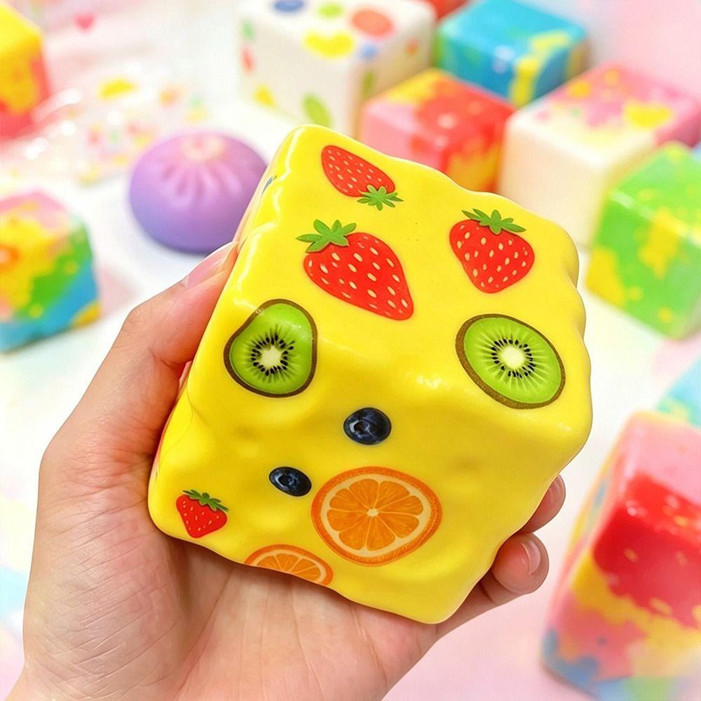 Square Anti-stress Squeeze Soft Stress Relief Toy Gifts Squeeze Toy