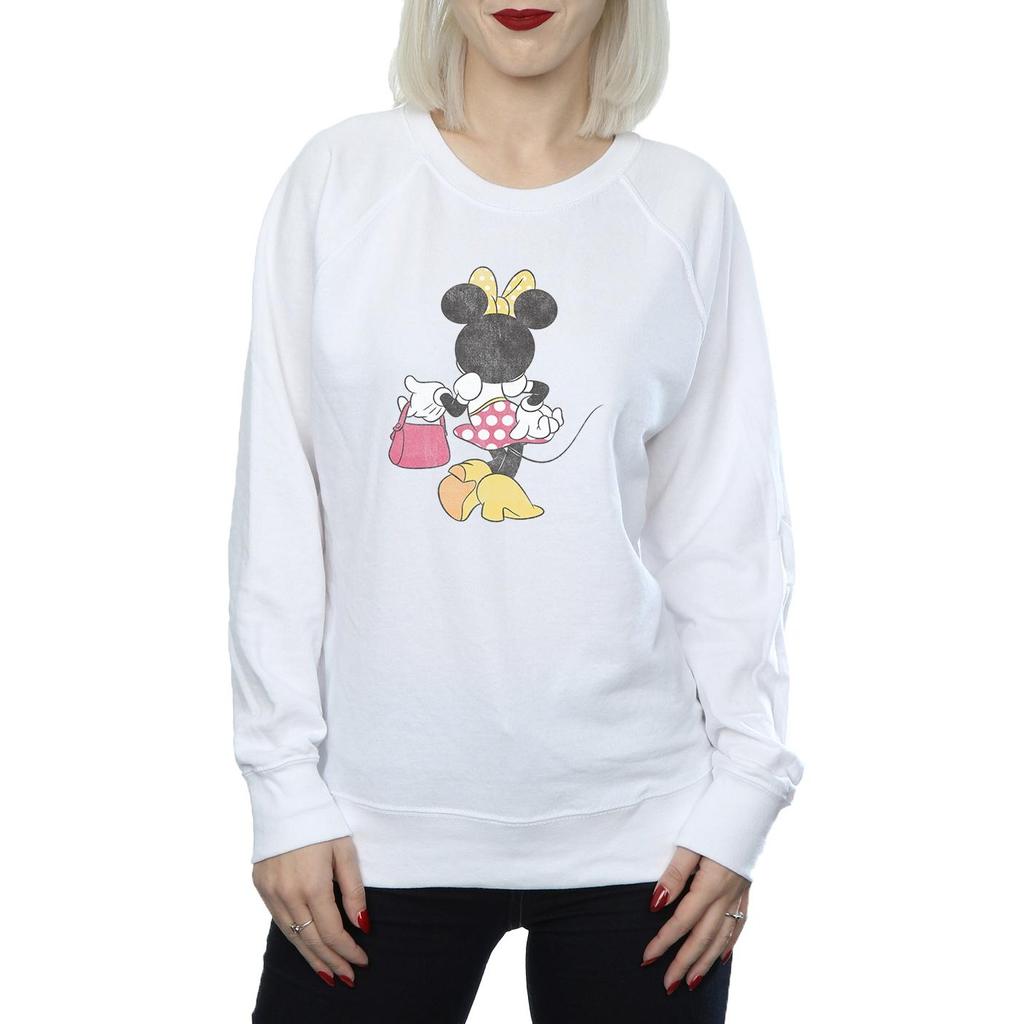 Disney Womens/Ladies Minnie Mouse Back Pose Sweatshirt