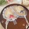 Mini Pet Straw Hat with Lace Adjustable Sun Protection Straw Hat with Bow Handwoven Outdoor Pet Accessory for Small Cats And Dogs