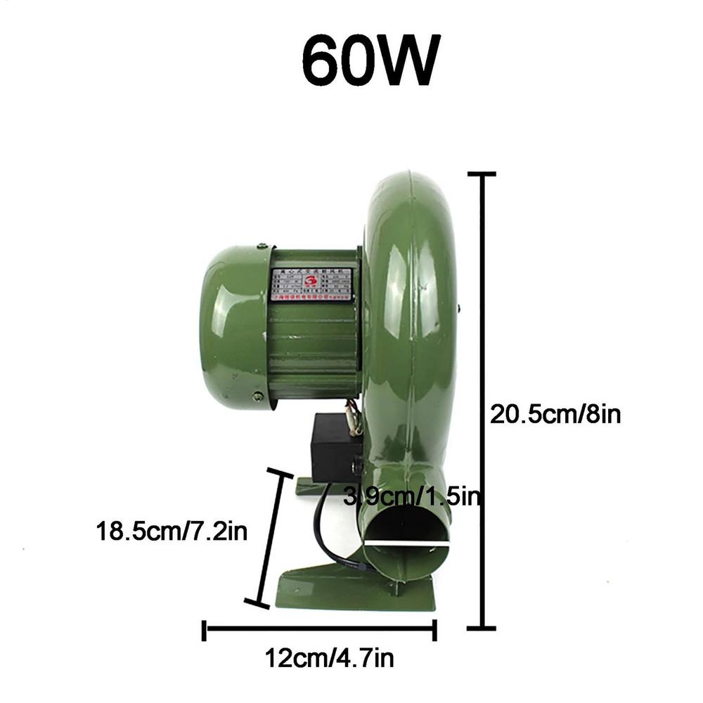 12V Electric Blower Fan BBQ Fan 100v 240v Suitable for Barbecue Mini Blacksmith Forges Blower with Speed Adapter 30W/40W/60W/80W