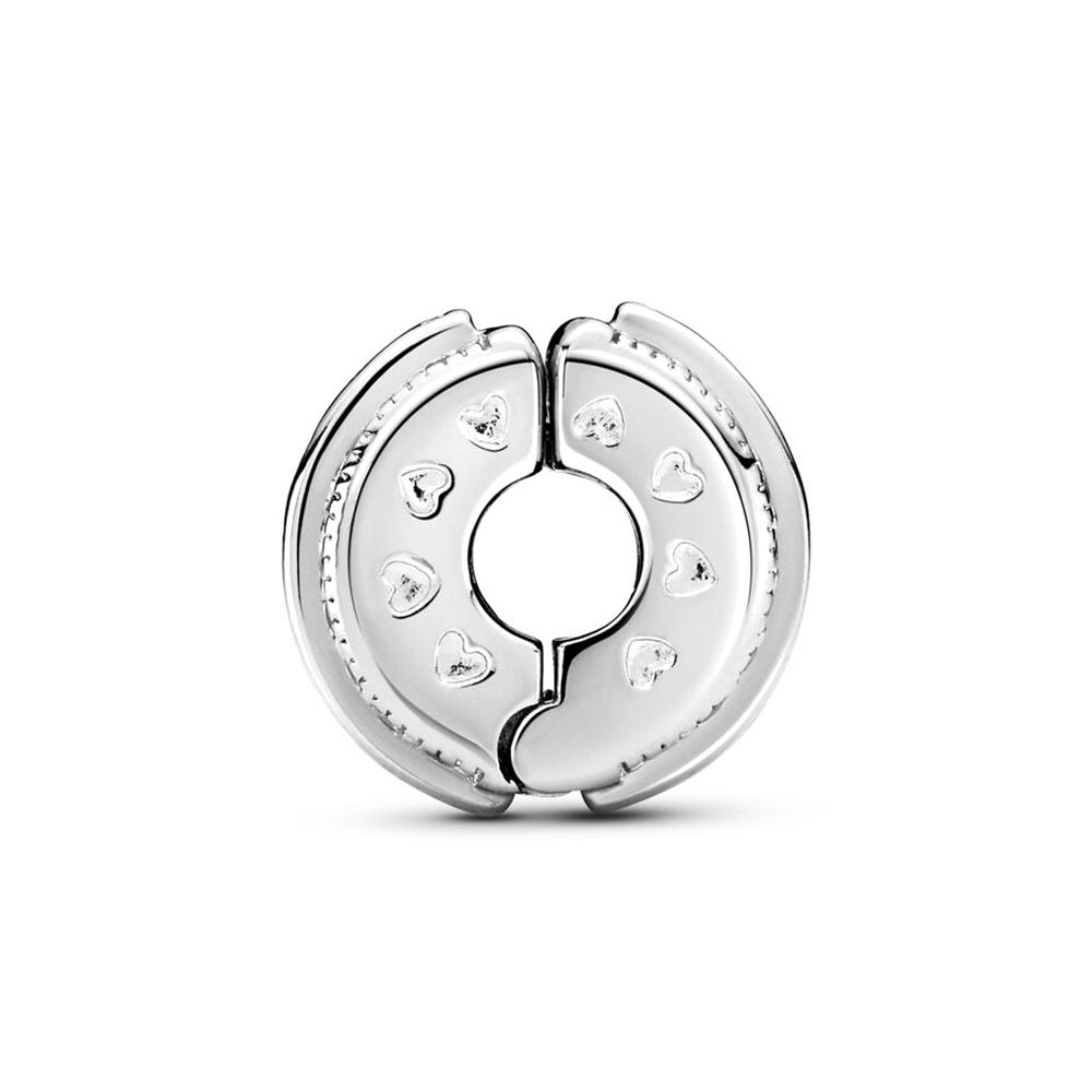 S925 Серебряные сверкающие линии паве и клипсы с логотипом, очаровательные бусины, подходят для оригинального браслета, ювелирные изделия своими руками для женщин, подарки на день рождения