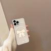 Простой Белый Бант Чехол для Телефона для IPhone 17 Pro Max, 16см, Мягкий Чехол для Apple IPhone 15, 14см, Полное Покрытие, Высокое Разрешение, Прозрачный