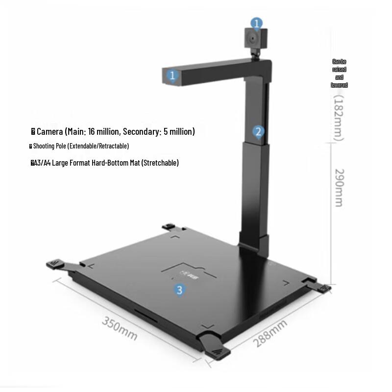 Comet GP2200AF Dual-Camera A3/A4 Document Scanner CN plug (adapter included)