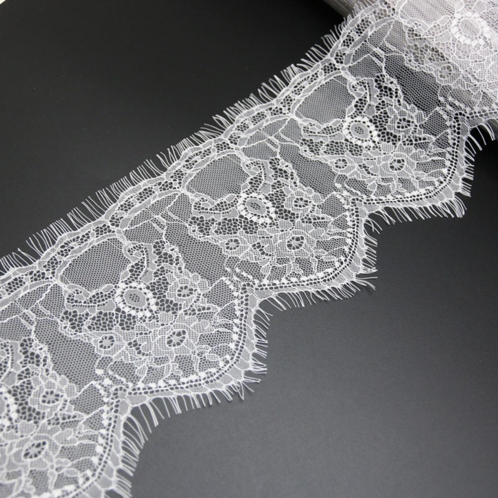 3 meters Eyelash Lace Fabric Floral Pattern Decorative Lace Edging New Floral Lace Trim Home Decor