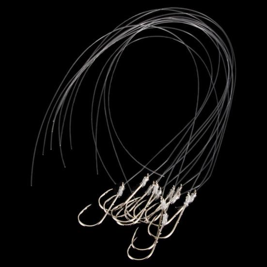 15/30 шт. светящаяся оснастка Sabiki, светящаяся в темноте, приманка из кожи рыбы, рыболовная наживка с крючком, невидимая леска, аксессуары для соленой воды и пресноводной рыбалки