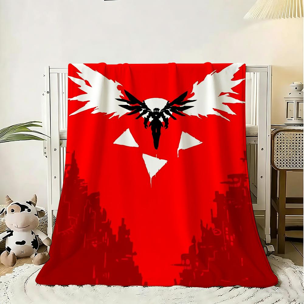 STEAM GAME ULTRAKILL Throw 240g Flannel Blanket Lightweight Soft Skin-friendly Summer Thin Throw Blanket