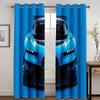 Комикс гоночный автомобиль крутой печатный 3D современный светофильтрующий занавес оконные шторы для детской девочки гостиная спальня 2 шт