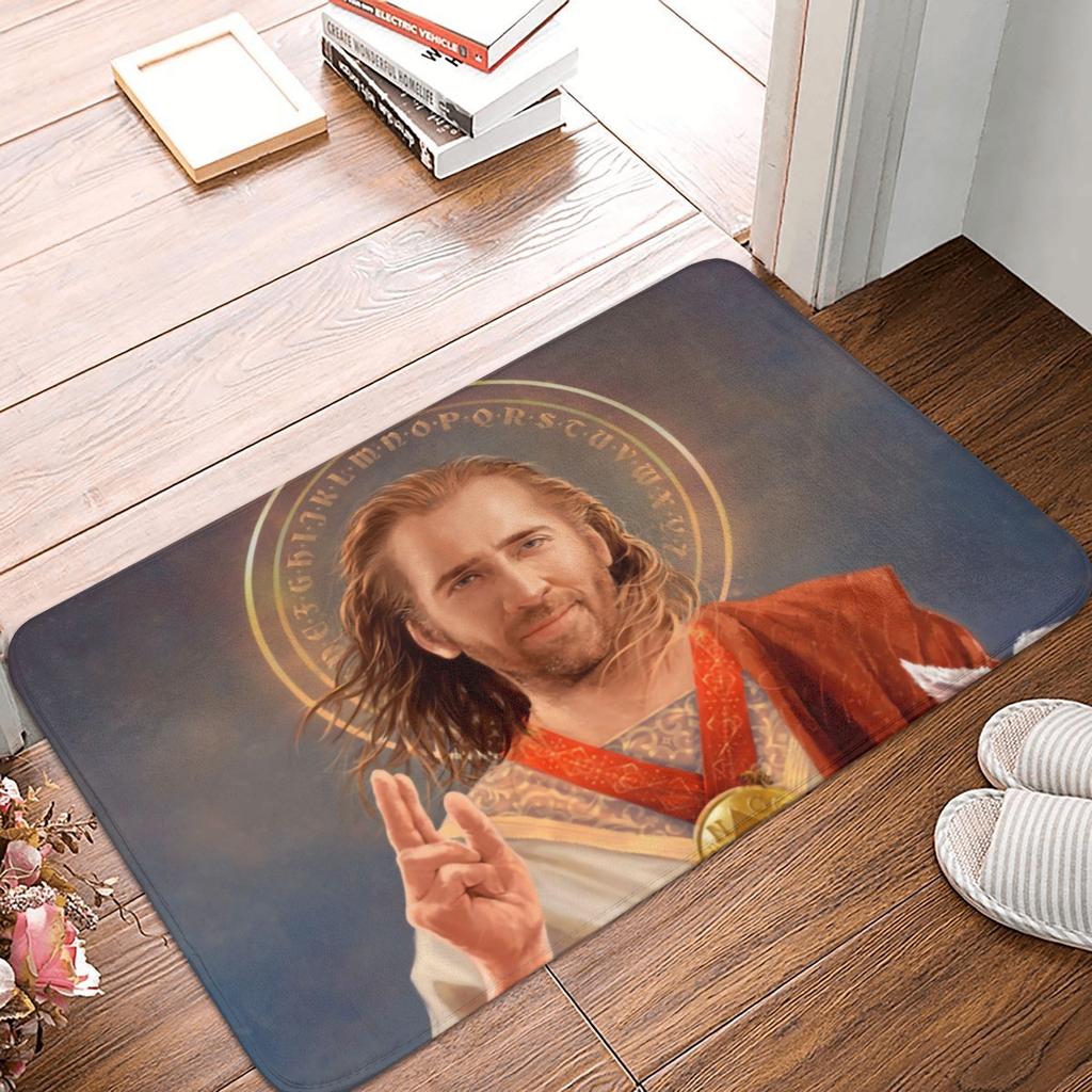 Nicolas Cage All Over Floor Door Bath Kitchen Mat Anti-Slip Outdoor Funny Meme Doormat Bedroom Balcony Entrance Carpet Rug