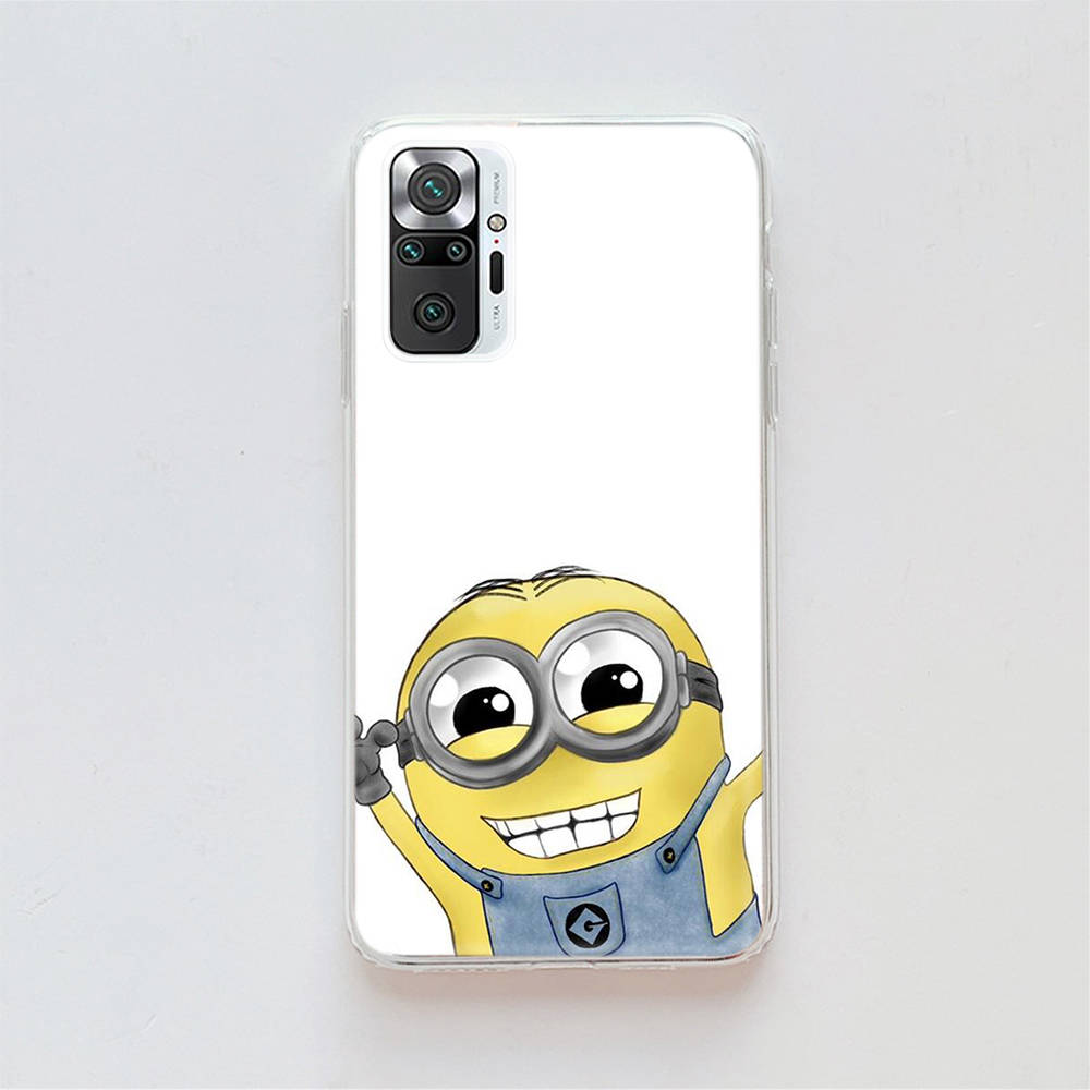 Прозрачный чехол для Samsung A04 A14 A23 A34 A54 M23 M33 M52 M53 Realme Narzo 50 50I 50a Prime C35 C55 C30S 10 9 Pro M-77 Миньоны мультфильм